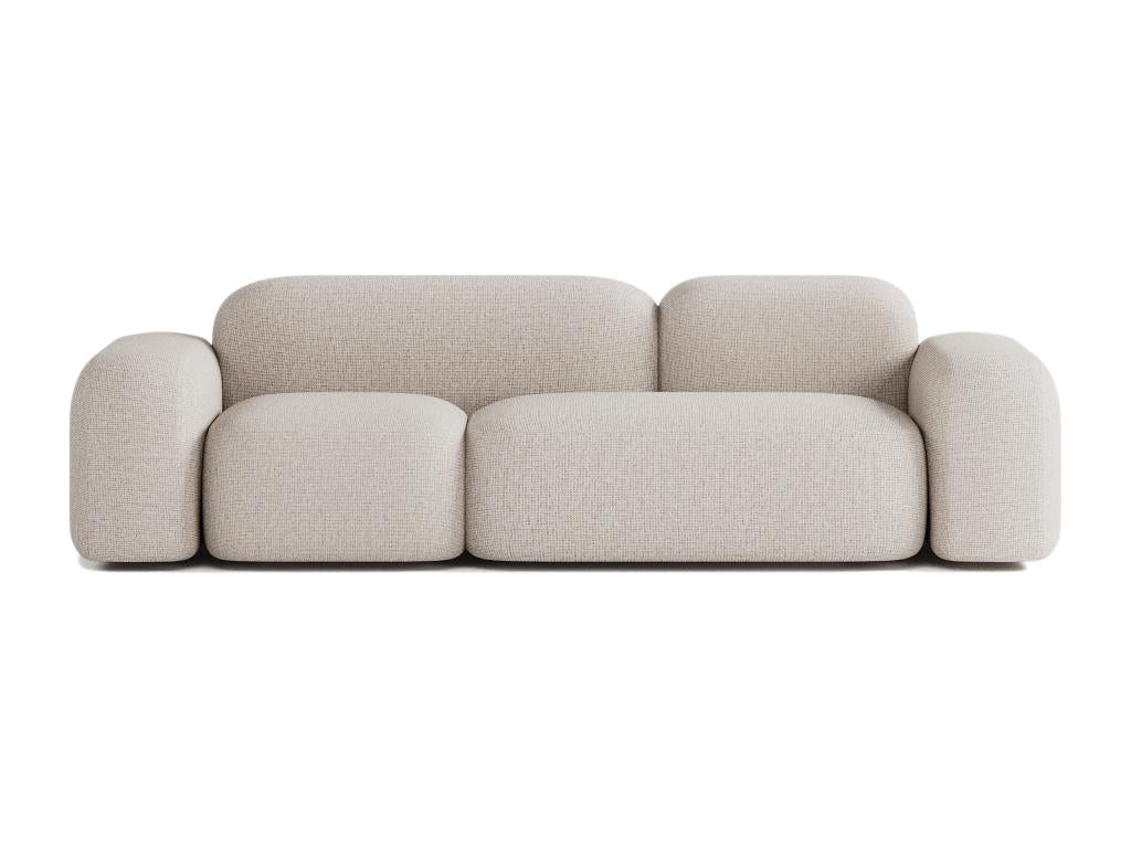 Canapé Nidchicshop 3 Places en Tissu Beige 23728MITC