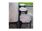 Calmetop - Mange debout plateau bois massif foncé 93522FHUX