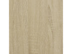 Cadre de lit chêne Calmetop 100x200 bois d'ingénierie et métal 18948ZLKG