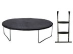Calmetop - Trampoline de jardin rond 430 cm filet de sécurité échelle bâche de protection - PUNCHI Vert 430 16278CBAG