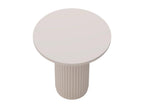 Calmetop - Table d'appoint ronde cannelée 40598WOWG