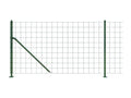 Clôture en treillis métallique avec bride vert 1x10 m 90814VITU