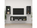 Meubles TV muraux 4 pcs Gris brillant Bois d'ingénierie 09188LZFI