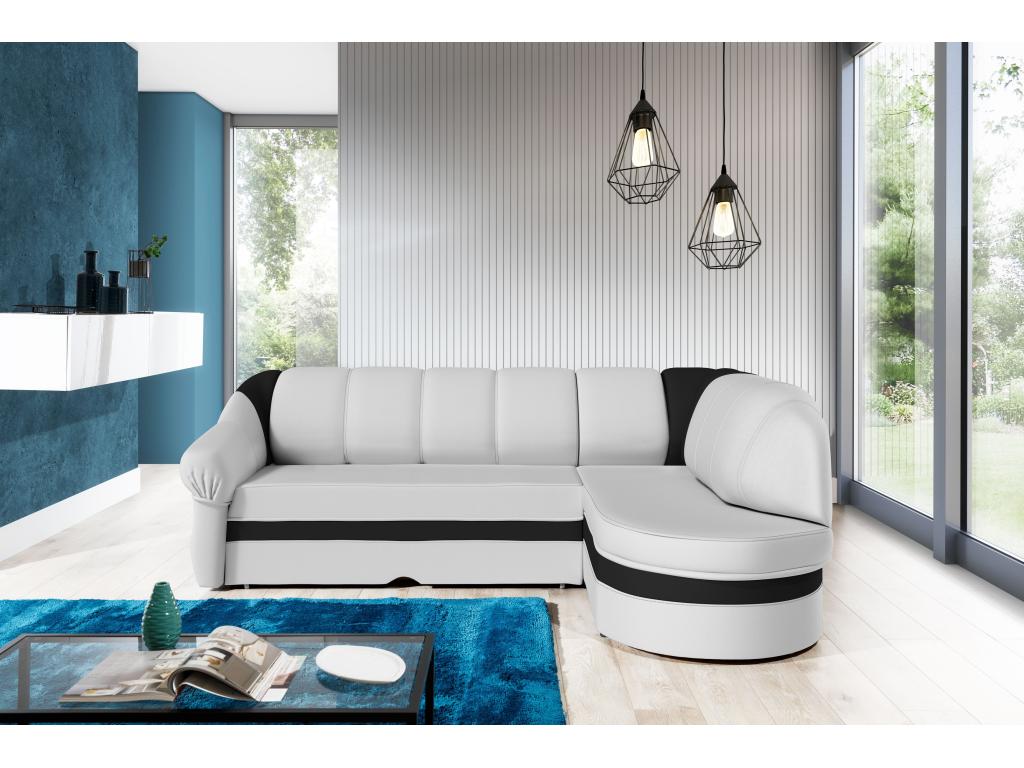 Canapé Calmetop/Tissu-Blanc 38737MEOH
