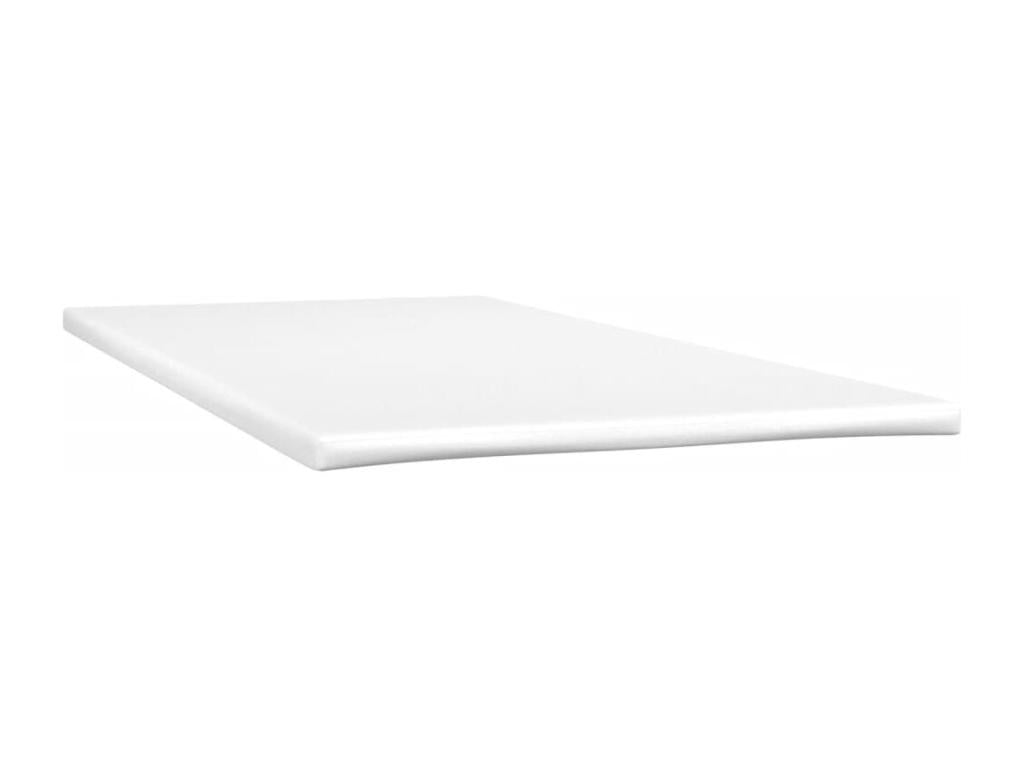 Lit à sommier tapissier avec matelas Crème 100x200 cm Tissu 87365HWRJ