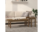 Ensemble de tables basses 2 pcs Marron miel Bois massif de pin 89691GSLN