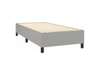 Sommier à Nidchicshop de lit avec matelas Gris clair 90x200 Tissu 66770WPBJ