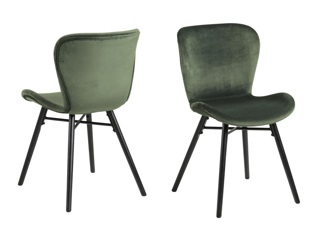 Bohometop Chaise de salle à manger vert sapin. 83751ICNP