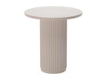 Calmetop - Table d'appoint ronde cannelée 40598WOWG