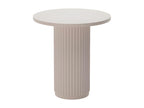 Calmetop - Table d'appoint ronde cannelée 40598WOWG