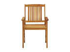 Chaises de jardin avec coussins 4 pièces Bois d'Calmetop massif 56727YOQS