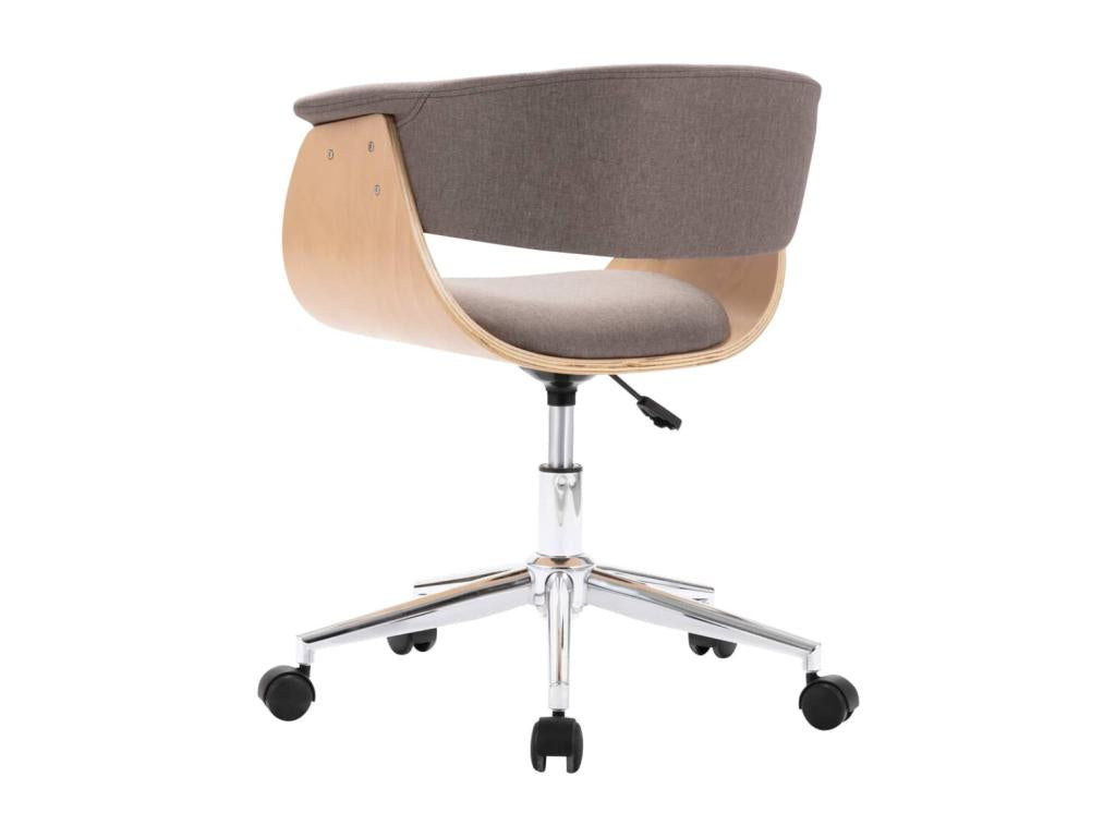 Chaise fauteuil siège pivotante bois marron 59,5x58x74 cm 02 0024177 69699OBHR