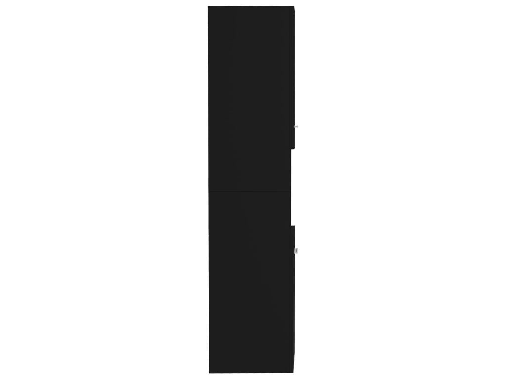 Armoire de salle de bain Noir 30x30x130 78092HKBV