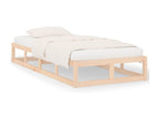 Cadre de lit 75x190 cm Petit simple Bois massif 25524EUUS
