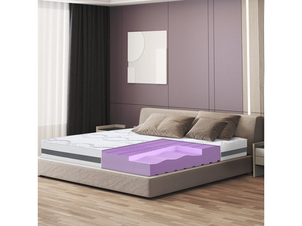 Matelas Simple 105x210 à mémoire - Qualité Premium - Hauteur 25 cm - Fabriqué en Italie 88182WVZD