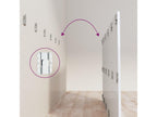 Tête de lit Blanc brillant 200x1,5x80 cm Bois d'ingénierie 96347PDBG