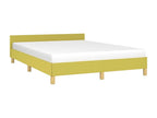Cadre de lit avec tête de lit Vert 140x190 cm Tissu 83811DBEF