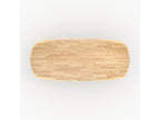 Table rectangulaire en bois d'hévéa massif clair 8 personnes - Nidchicshop 61419FNOW