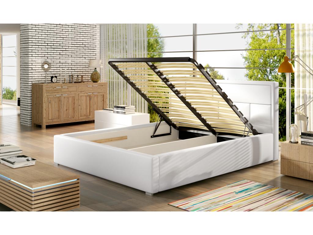 Lit avec coffre tissu marron tête de lit capitonnée Nidchicshop - 4 tailles-200x200 10323EDYQ