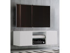 Nidchicshop Bois Meuble TV suspendu Meuble TV bas suspendu Armoire murale Table Nidchicshop Blanc - 115 04254AIWF
