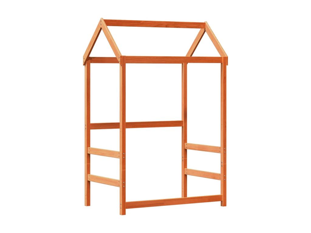Ensemble de lit et de banc avec toit sans matelas 75x190 cm 65185ZJSU