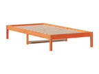 Lit de jour cire marron 90x190 cm bois de pin massif 37808TFPX